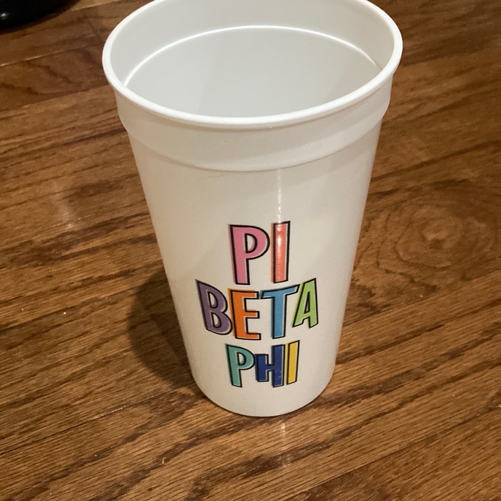 PI BETA PHI Sorority plastic cup
